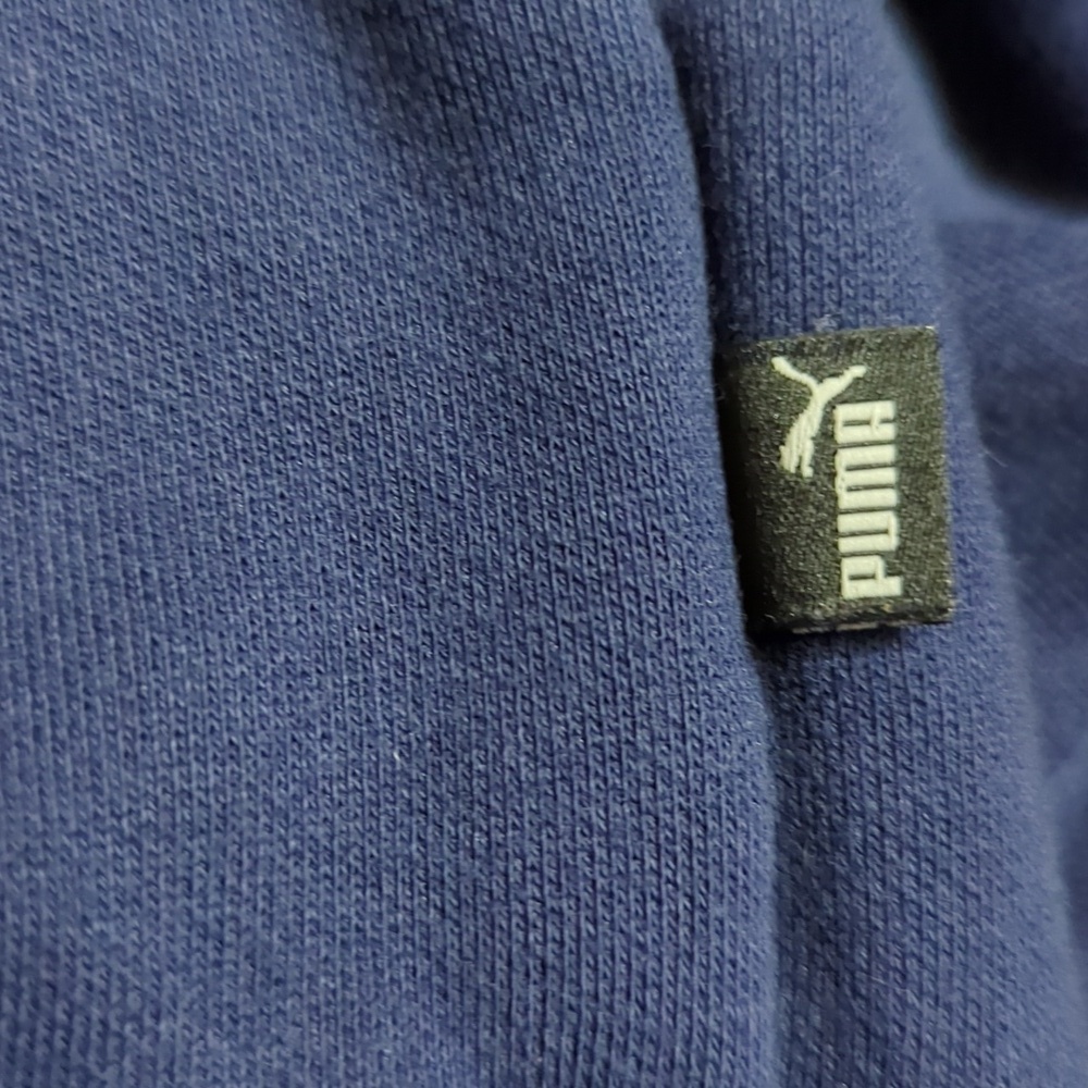 Puma Men's Midweight Modern Basics V2 Fleece Navy Blue Hoodie Size L Used $59.95 - Picture 7 of 8